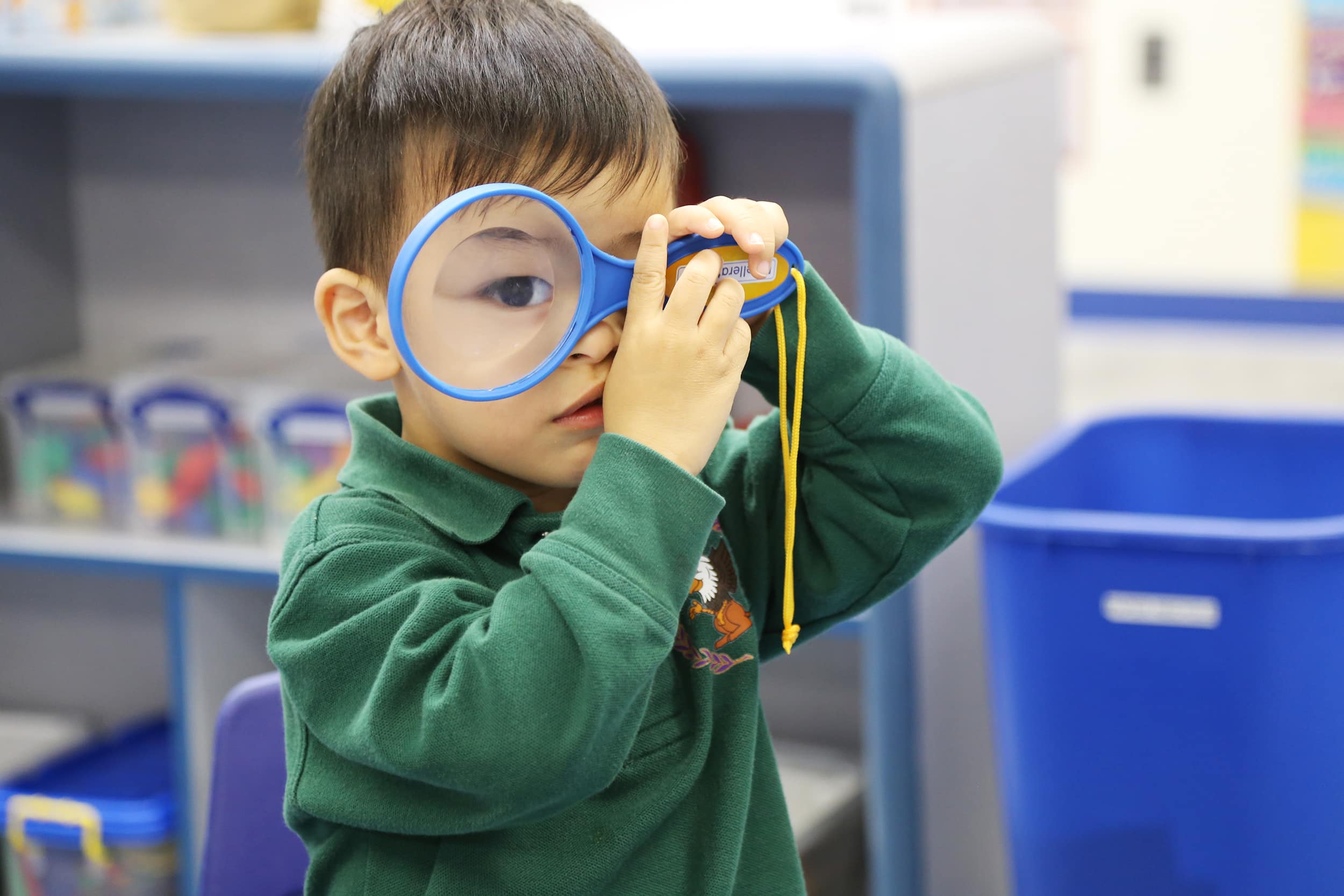 Top Private School in Annandale VA | Private School Near Me | Student Holding Magnifying Glass