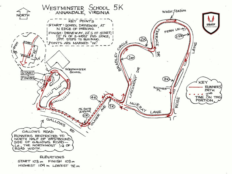 Official 5K Map Official 5K Map